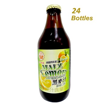 Image Lemon Malt Drink Bottle 崇德发 - 天然柠檬黑麦汁 (玻璃瓶)(箱)7920grams