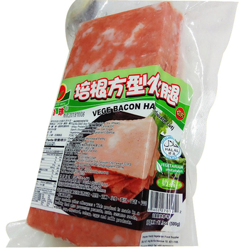 Image Vegefarm Vege Bacon Ham 松珍-培根方型火腿切片 500grams