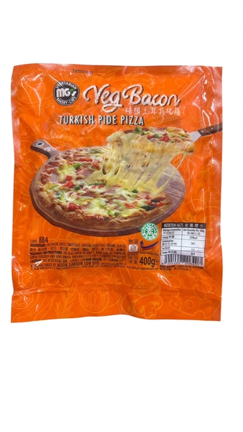 Image Veg Bacon Turkish Pide Pizza 培根土耳其披萨 400g