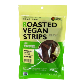 Image Roasted Vegan Jerky 素妈妈 - 香烤肉条(辣味)100grams