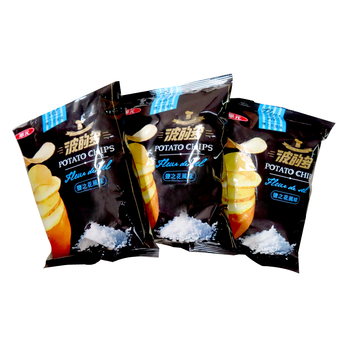 Image Set 3 pkts Flear De Sel Potato Chips 3包波的多盐之花风味 129grams [BUNDLE]