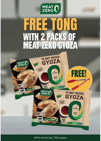 Image Meatzero Gyoza Plant-Based 锅贴 (187grams x 2pkts + free tong) *While Stock Last