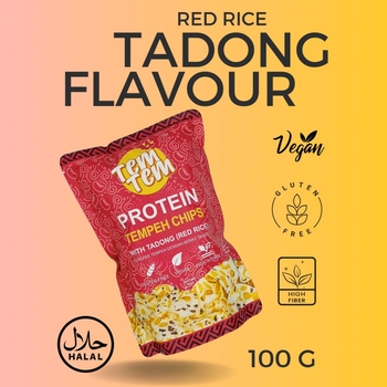 Image Tempeh Chips (Red Rice) 天贝脆片 (红米) 100g