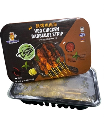 Image Vegan vegetarian Chicken Barbeque Strip WINSOY 烧烤鸡肉串 250g