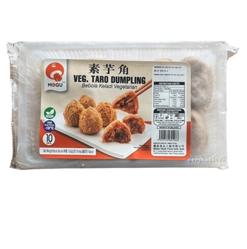 Image Taro Dumpling Mogu 素芋角(纯素)(10pcs) 550g dim sum for deep fried