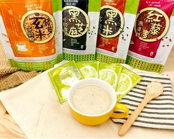 Image Food health Co Black sesame milk oat 12 packs 黑芝麻牛奶麥片