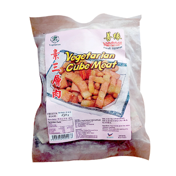 Image Vegetarian Cube Meat 善缘-三层肉(小) 250grams