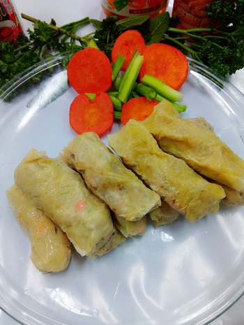 Image Vegetarian Seafood Roll hai Xian Juan 善缘-海鲜卷 900grams