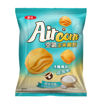 Image Aircorn Chips 空氣玉米脆餅-海鹽 [BUNDLE OF 3] 312 grams