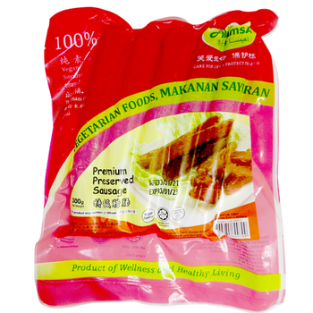 Image Ahimsa Premium Preserved Sausage 麦之素 - 特级腊肠 300grams