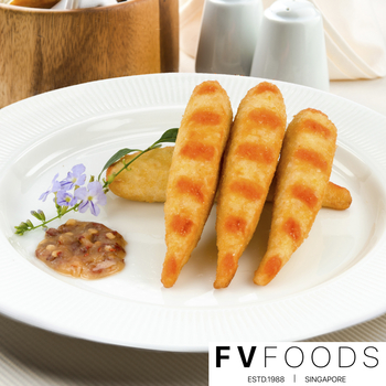 Image Vegefarm vege Supreme Fried Prawn 松珍-富贵黄金虾 （奶素）500grams