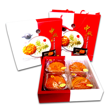 Image Durian Paste Mooncake 莲蓉榴莲月饼礼盒（纯素） 720grams