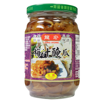 Image Longhome pickled melon in Plum juice 龙宏 龍宏梅汁醃瓜 420 grams