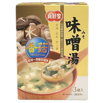 Image Miso Soup 真好家 - 味噌汤(香菇口味) (11gX3pkt)