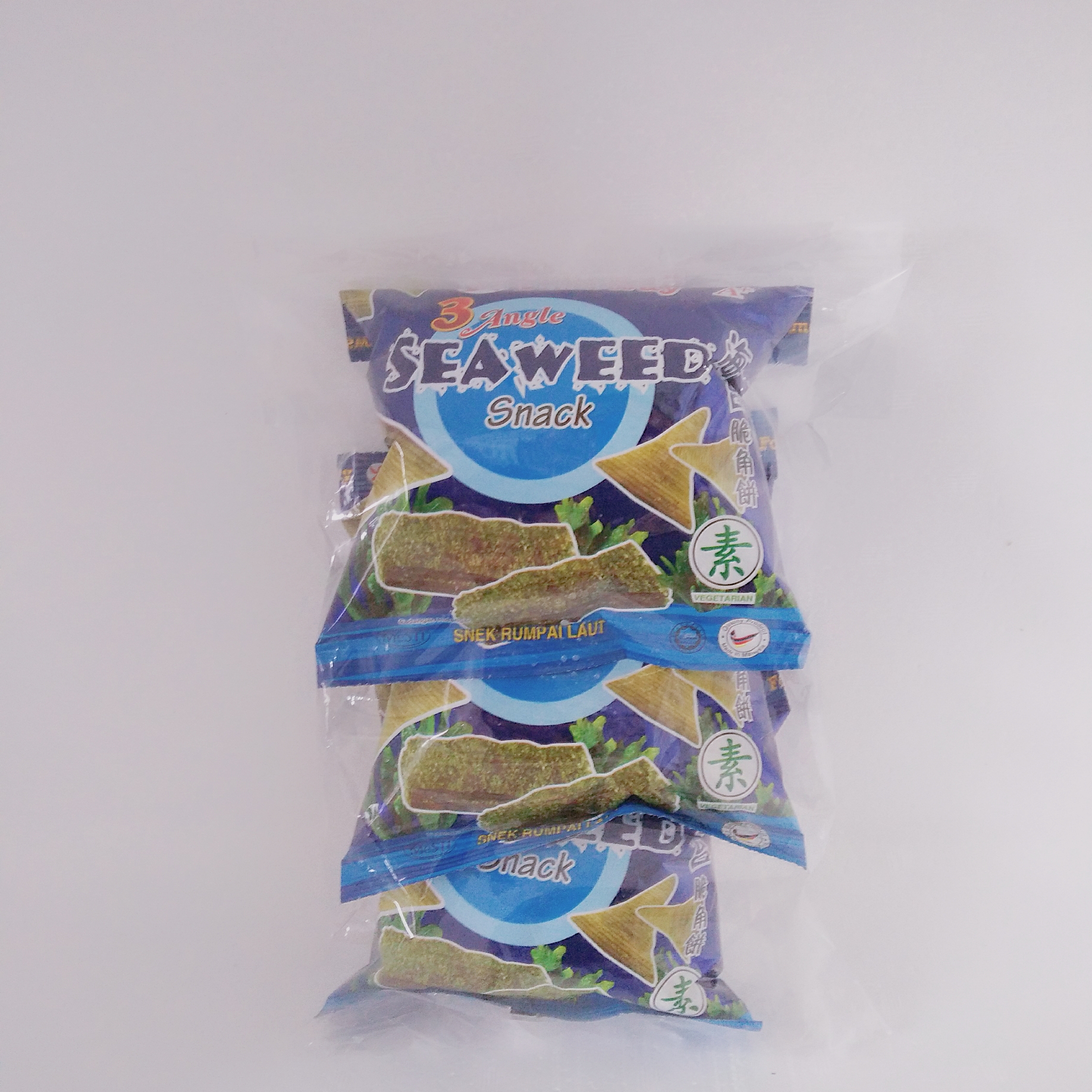Image SEAWEED SNACK 海苔脆角饼 （3packets）75grams