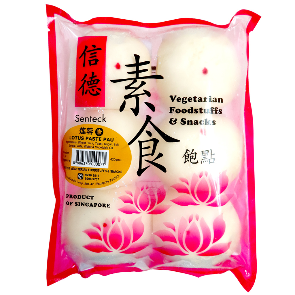Image Senteck Lotus Paste Bao Pau 信德-莲蓉包 420 grams