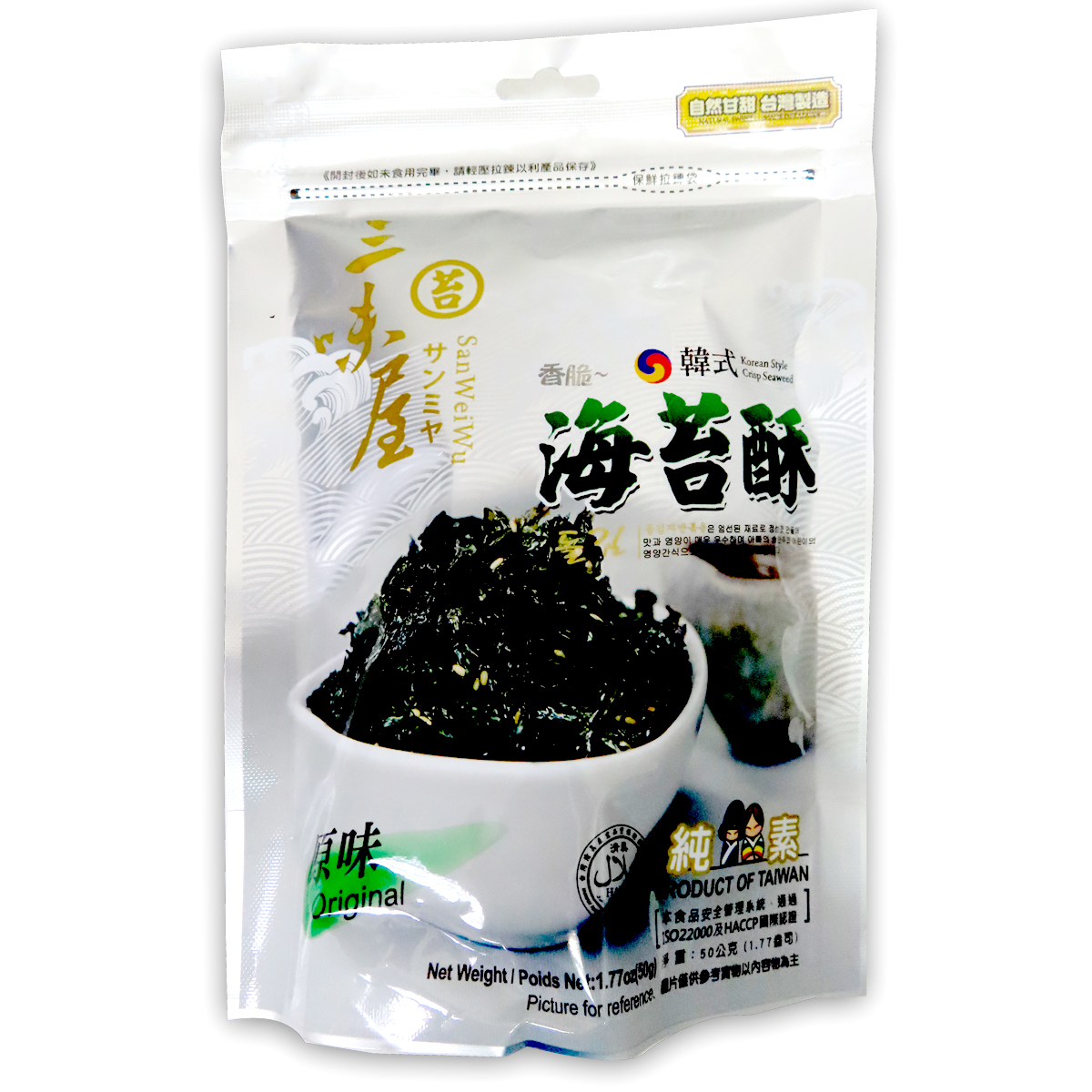 Image Korean Style Seaweed 三味屋 -原味海苔酥 50grams