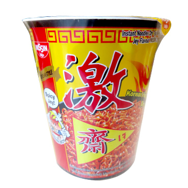 Image Nissin Korean Style Spicy Cup Noodle 激 - 韩式辣味杯面(干) 75grams