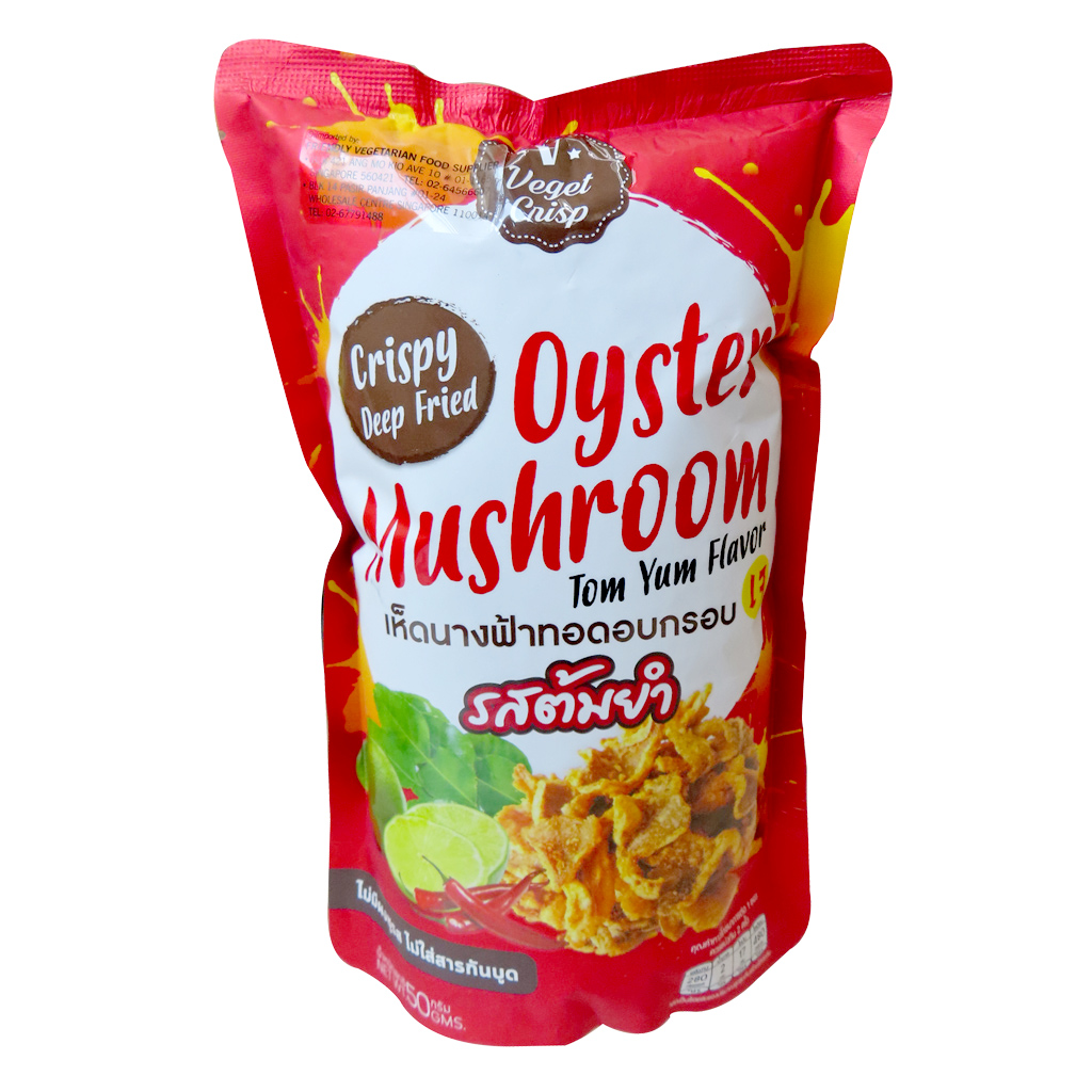 Image Oyster Mushroom (Tom Yam Flavor) 东炎香脆白灵菇 40 grams