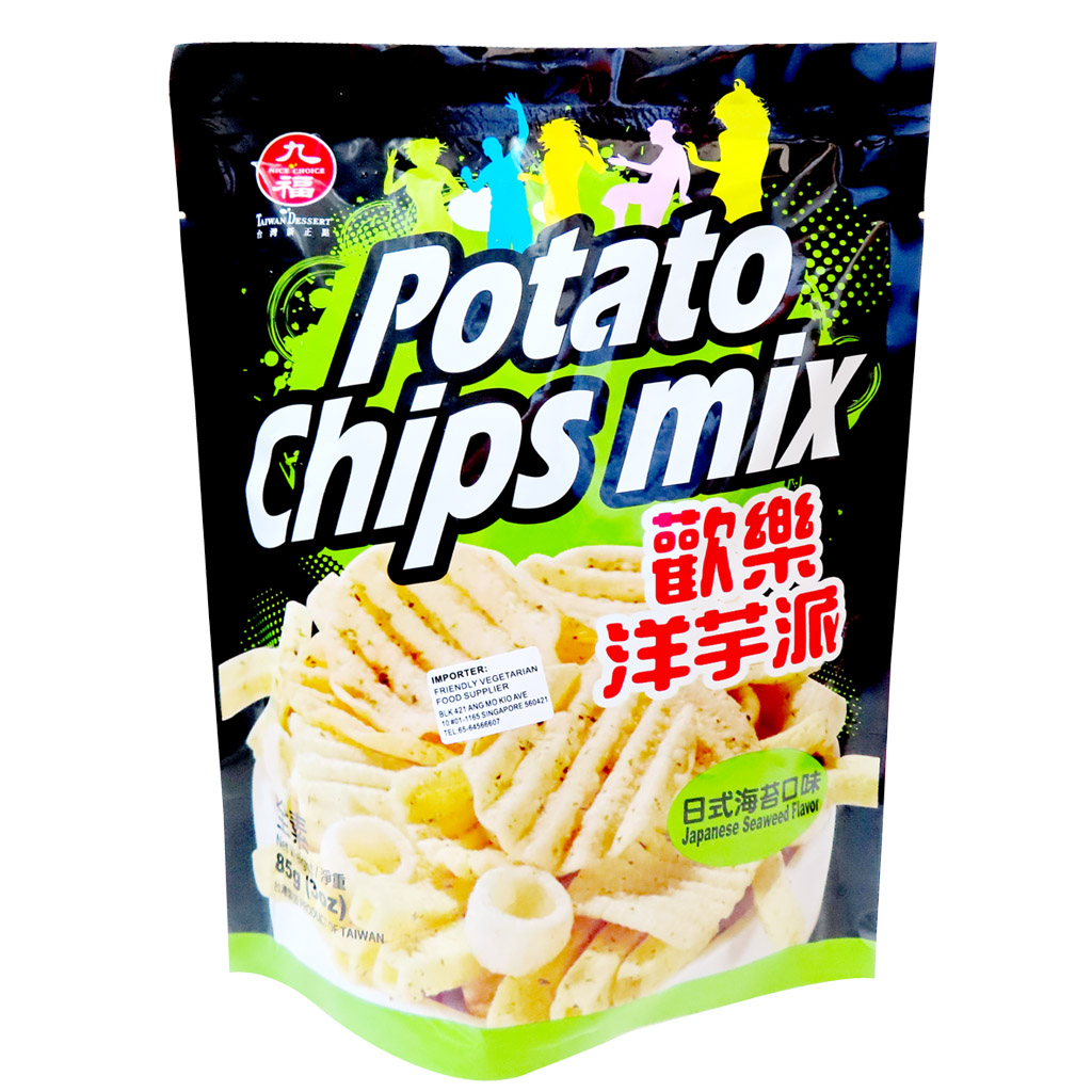 Image Potato Chips Mix(Seaweed) 九福 - 欢乐洋芋派 85grams