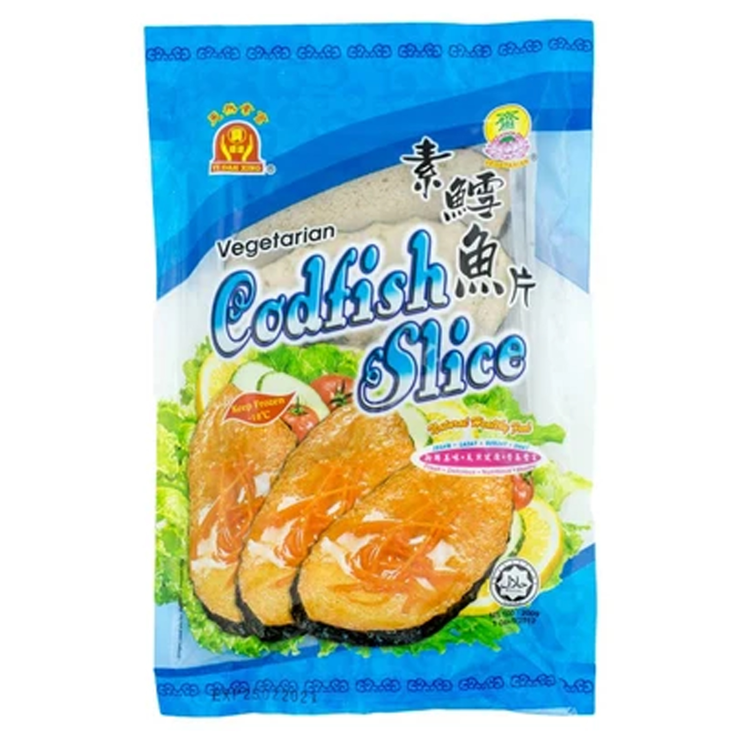 Image Yi Dah Xing Vegetarian Cod Fish Slice 益达兴 - 素鳕鱼片 225 grams